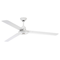 Ceiling Swp Fan 3 Alu Blade 1200mm RC, 3HS1200ALR-WE, White Electric