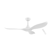 Eglo Ceiling Fan 52inch Indoor/Outdoor White 52inch DC W/Light & Remote