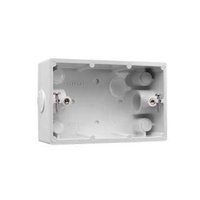 Mounting Box, 1 Gang, 2 Way, 20mm Entry, 238-WE, White Electric