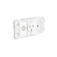 Clipsal Iconic - Single Switch Socket Outlet Grid, Horizontal Mount, 250V, 15A, 301515G