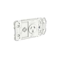 Clipsal Iconic - Single Switch Socket Outlet Grid, Horizontal Mount, 250V, 10A, 3015G