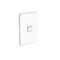 Clipsal Iconic - Flush Switch, Vertical Mount, 1 Gang, 1-Way/2-Way, 250V, 10AX, LED, 3041VAL