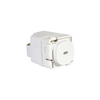 Push Button Switch LED, Impress Series 30, 30PBL-WE, White Electric