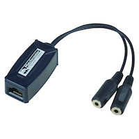 IR ADAPTOR RJ45 - 2 X 3.5MM SOCKET (MINI JACK) - 34MM-IRMJ