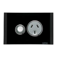 Single Switch Socket Outlet, Saturn, 250V, 10A, 1 Gang, 4015-EB, Espresso Black