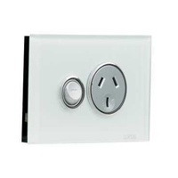 Single Switch Socket Outlet, Saturn, 250V, 10A, 1 Gang, 4015-OM, Ocean Mist