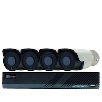 PoE Security 8CH NVR Kit with 2TB HDD 4x 5MP Bullet - 50MM-KB001