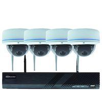 Wi-Fi Security 8CH NVR Kit with 2TB HDD 4x 2MP Dome Cameras - 50MM-KD002
