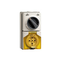 56 Series - Socket Switch Surface IP66 5PIN 3POLE 32A 56C532-GY