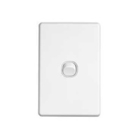 Flush Switch, 1 Gang, 250VAC, 10A, Classic C2000 Series, Standard, Vertical, C2031VA-WE, White Electric