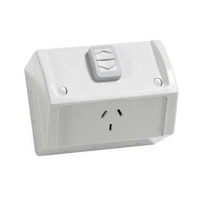 Weatherproof Socket Switch Single 10A 250V WSC227/1GY