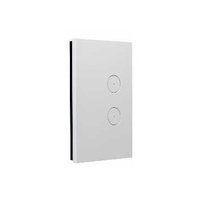 Saturn Zen Switch 2 Gang Push Button 250V 16AX/20A LED Zen White Z4062PBL-ZW