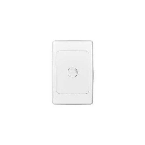 Flush Switch, 1 Gang, 250VAC, 10A, Series 2000, Standard, Vertical, 2031VA-WE, White Electric