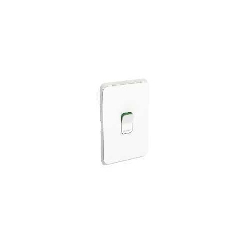 Clipsal Iconic - Switch, Vertical/Horizontal Mount, Double Pole, 250V, 45A, Cooking Appliance Isolator, 3041D45-VW, Vivid White