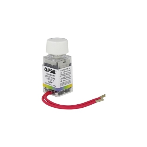 Light Dimmer, Universal, 450VA, Series 30, Series 30, 32E450UDM-WE, White Electric