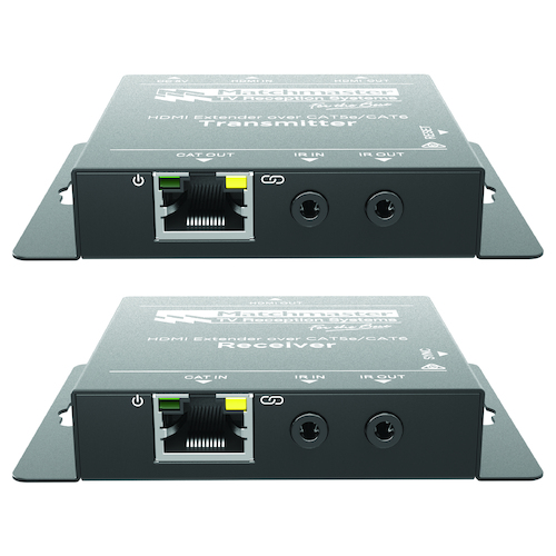 HDMI Extender, 1x HDMI Loop Out, 1x Cat5e/6 50m Output with IR and PoC - 34MM-2K50