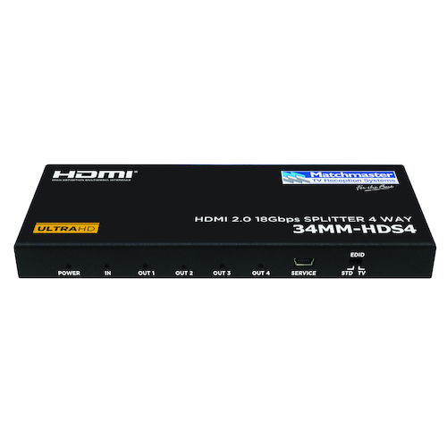 HDMI SPLITTER 4 WAY 4K@60HZ - 34MM-HDS4