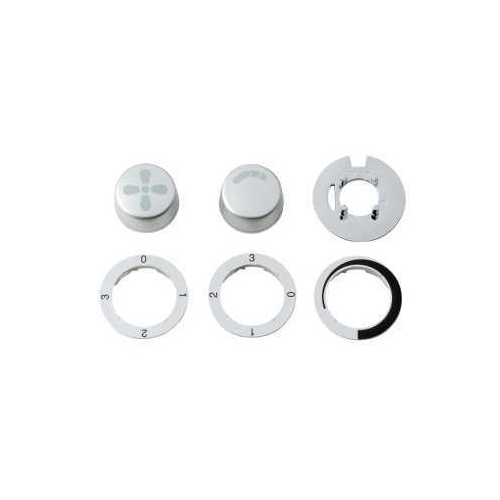 Knob Kit, 1 Gang, Top Hat, 4061EDIM-KB-CC, Charcoal