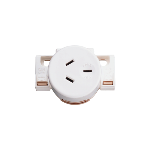 Socket Surface Quick Connect 250V 10A 413QC-WE