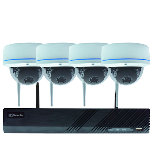 Wi-Fi Security 8CH NVR Kit with 2TB HDD 4x 2MP Dome Cameras - 50MM-KD002