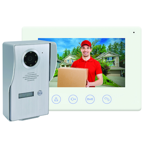 Wi-Fi Video Doorbell with Colour Monitor and Smart Device Access - 50MM-WD03