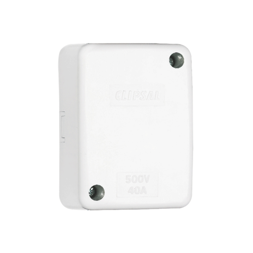 554C4 Junction Box, Giant, 45x86x58mm, Clip On Lid, 1 Earth, 3 Active Connector, White Electric