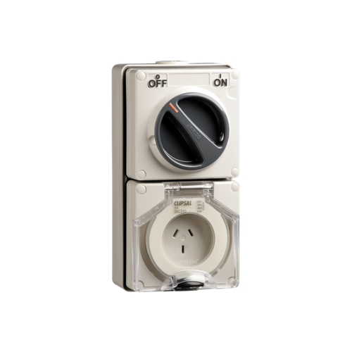 56 Series - Socket Switch Surface IP66 3PIN 10A 56C310-GY