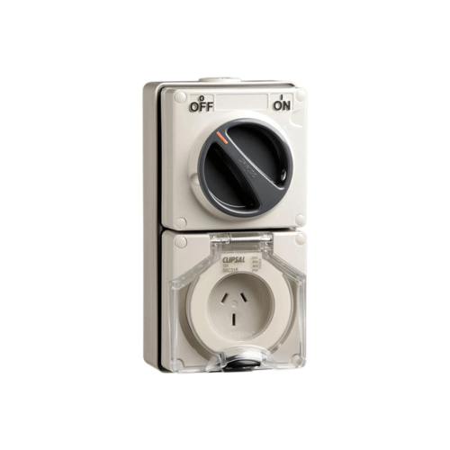56 Series - Socket Switch Surface IP66 3PIN 15A 56C315-GY