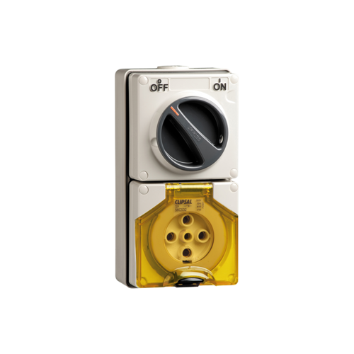56 Series - Socket Switch Surface IP66 5PIN 3POLE 32A 56C532-GY