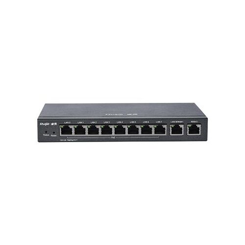 10 Port Managed PoE Router, 8x Gigabit PoE+, Up to 4 WAN Load Balanced, 70W