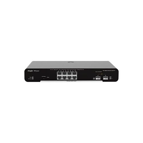 10 Port Gigabit Managed Network Switch (8 Port PoE, 2 SFP)