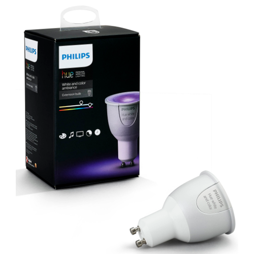Philips Hue White and Colour Ambiance GU10 Spot Single