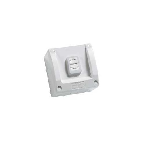 Surface Switch, 1 Gang, 1 Pole, 250VAC, 16A, WS Series, M80 - square, WS226-RG, Resistant Grey