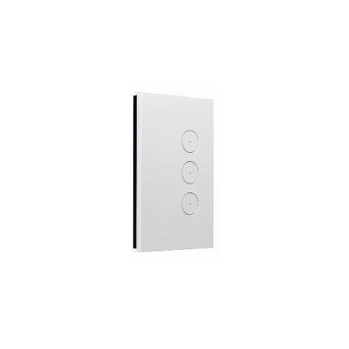 Saturn Zen Switch 3 Gang Push Button 250V 16AX/20A LED Zen White Z4063PBL-ZW
